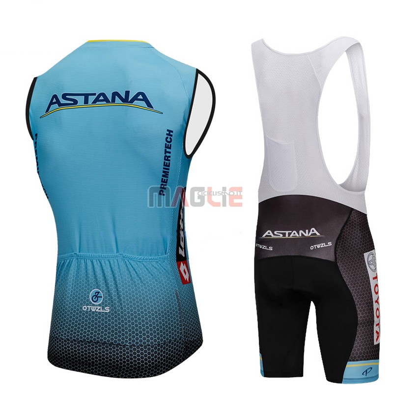 Gilet Antivento Astana 2018 Celeste